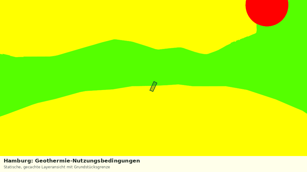Statische Kartenansicht: Hamburg: Geothermie-Nutzungsbedingungen