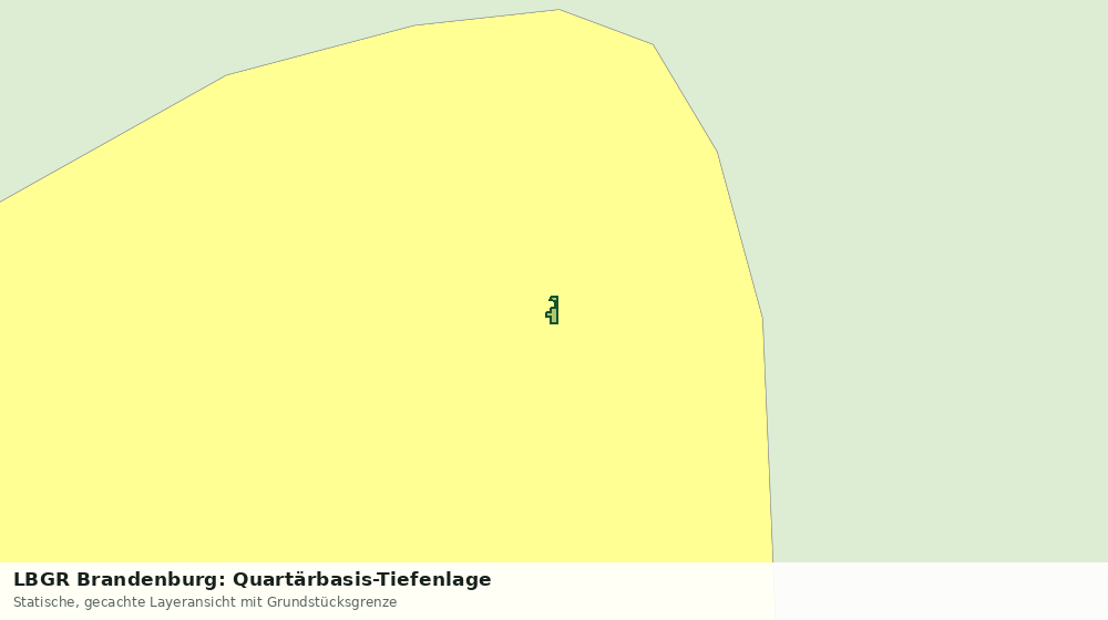 Statische Kartenansicht: LBGR Brandenburg: Quartärbasis-Tiefenlage