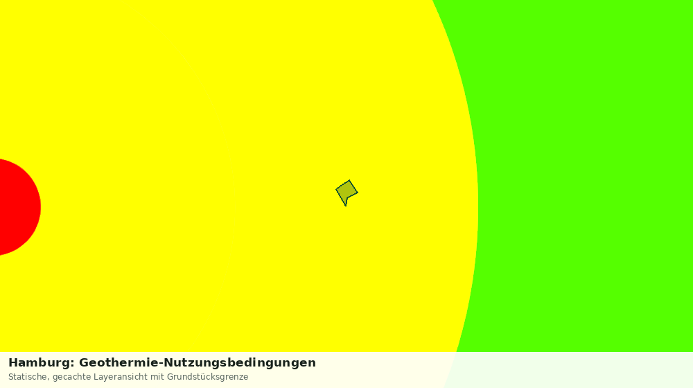 Statische Kartenansicht: Hamburg: Geothermie-Nutzungsbedingungen