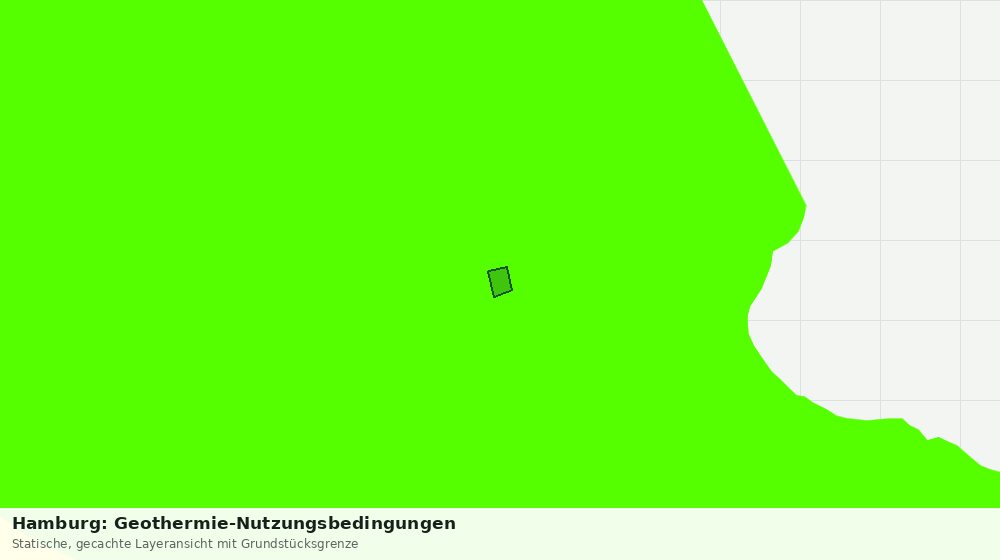 Statische Kartenansicht: Hamburg: Geothermie-Nutzungsbedingungen