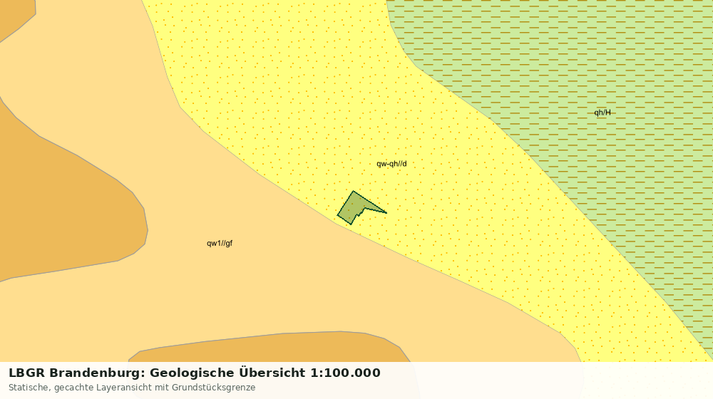 Statische Kartenansicht: LBGR Brandenburg: Geologische Übersicht 1:100.000