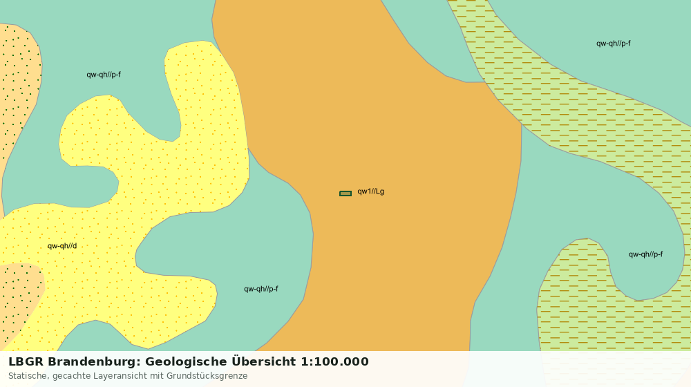 Statische Kartenansicht: LBGR Brandenburg: Geologische Übersicht 1:100.000