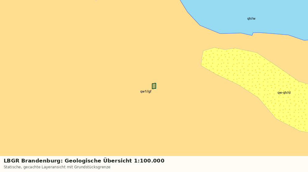 Statische Kartenansicht: LBGR Brandenburg: Geologische Übersicht 1:100.000