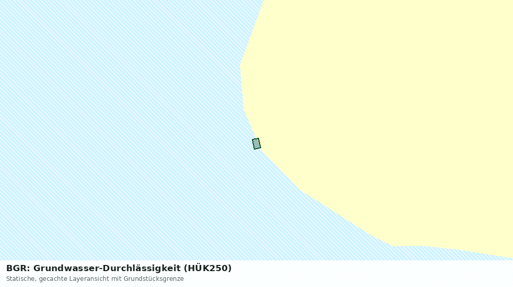 Statische Kartenansicht: BGR: Grundwasser-Durchlässigkeit (HÜK250)