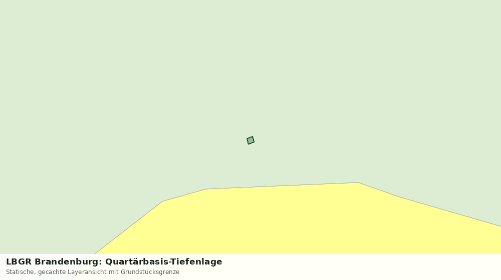 Statische Kartenansicht: LBGR Brandenburg: Quartärbasis-Tiefenlage