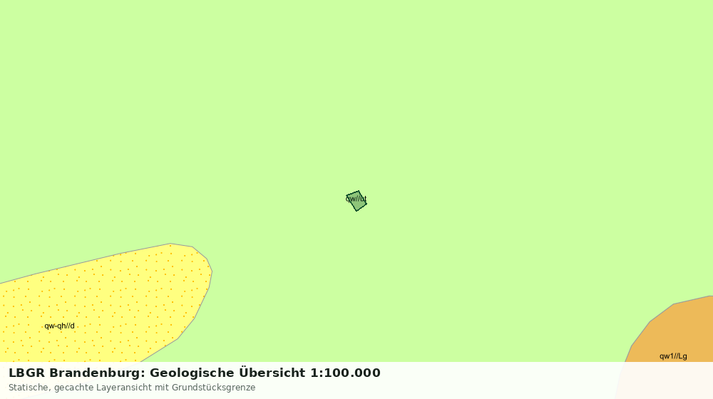 Statische Kartenansicht: LBGR Brandenburg: Geologische Übersicht 1:100.000