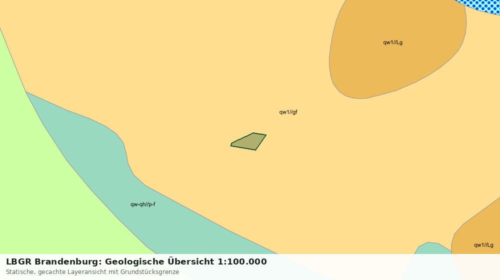 Statische Kartenansicht: LBGR Brandenburg: Geologische Übersicht 1:100.000