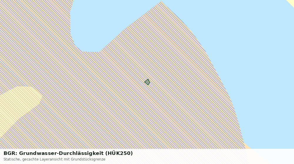 Statische Kartenansicht: BGR: Grundwasser-Durchlässigkeit (HÜK250)