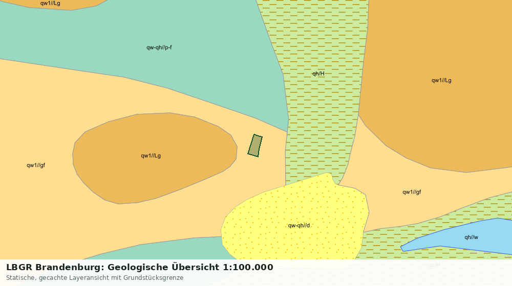 Statische Kartenansicht: LBGR Brandenburg: Geologische Übersicht 1:100.000