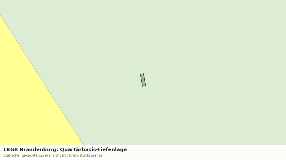 Statische Kartenansicht: LBGR Brandenburg: Quartärbasis-Tiefenlage