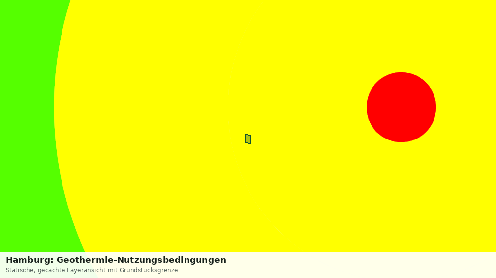 Statische Kartenansicht: Hamburg: Geothermie-Nutzungsbedingungen