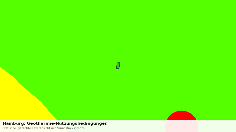 Statische Kartenansicht: Hamburg: Geothermie-Nutzungsbedingungen