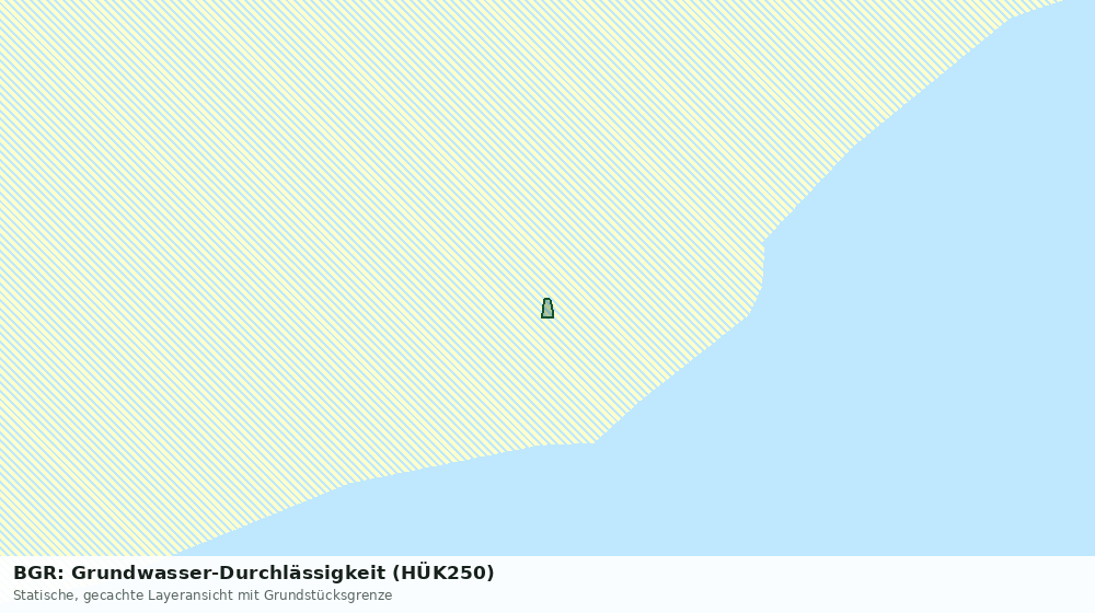 Statische Kartenansicht: BGR: Grundwasser-Durchlässigkeit (HÜK250)