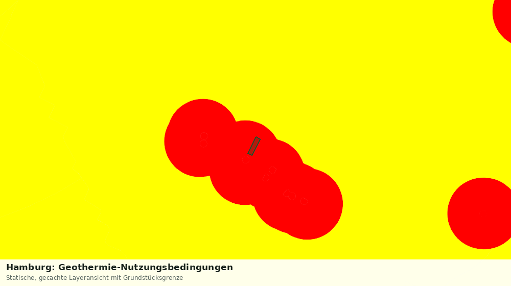 Statische Kartenansicht: Hamburg: Geothermie-Nutzungsbedingungen