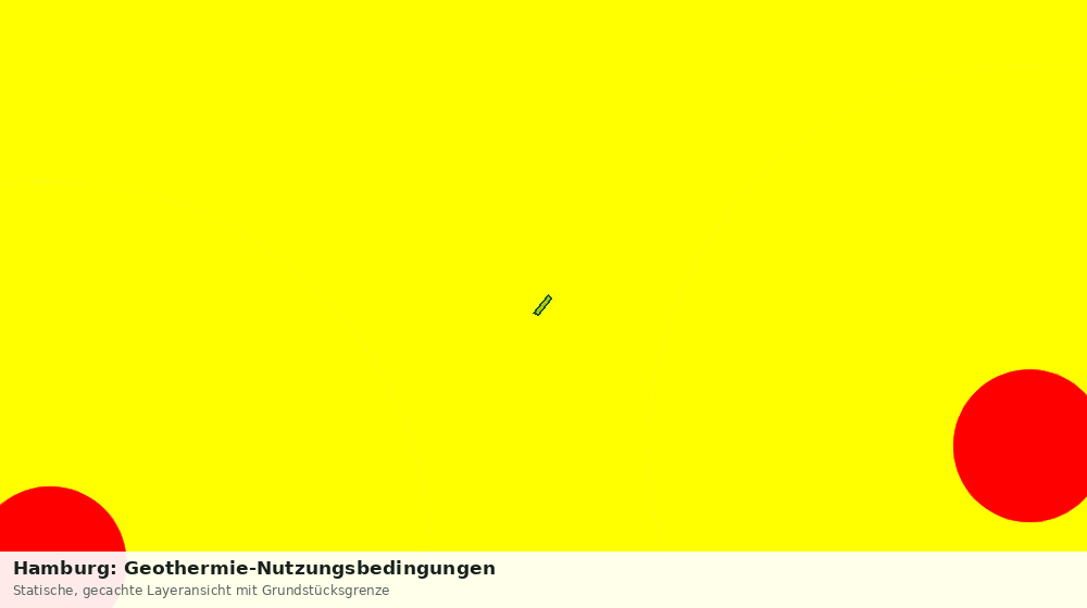 Statische Kartenansicht: Hamburg: Geothermie-Nutzungsbedingungen