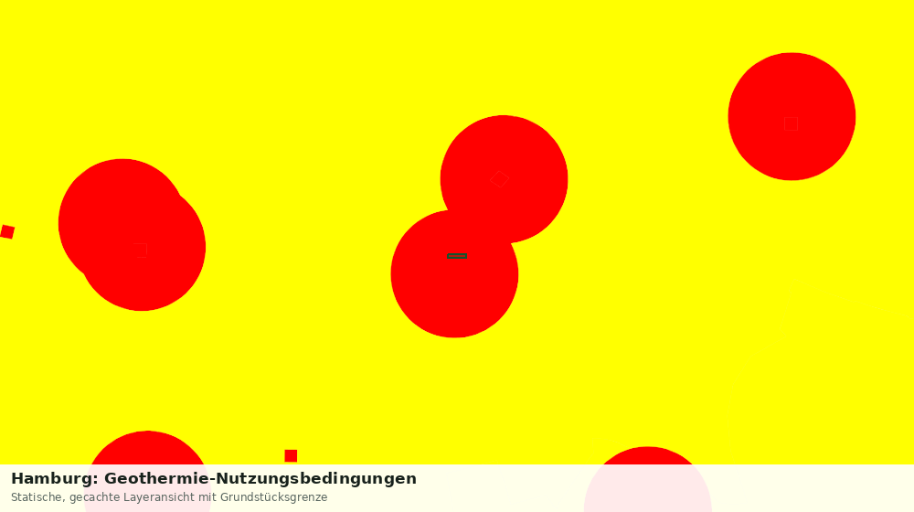 Statische Kartenansicht: Hamburg: Geothermie-Nutzungsbedingungen