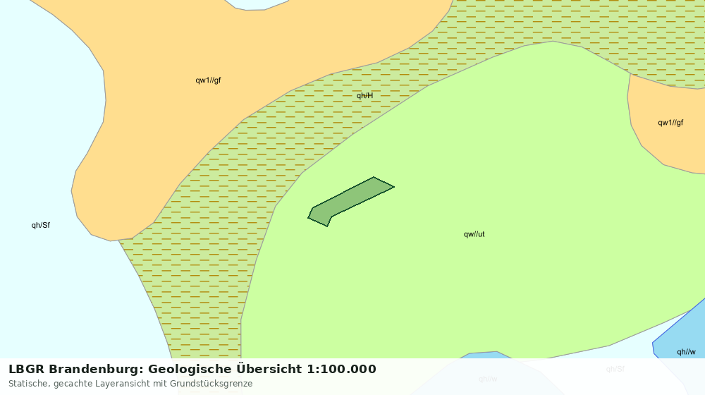 Statische Kartenansicht: LBGR Brandenburg: Geologische Übersicht 1:100.000