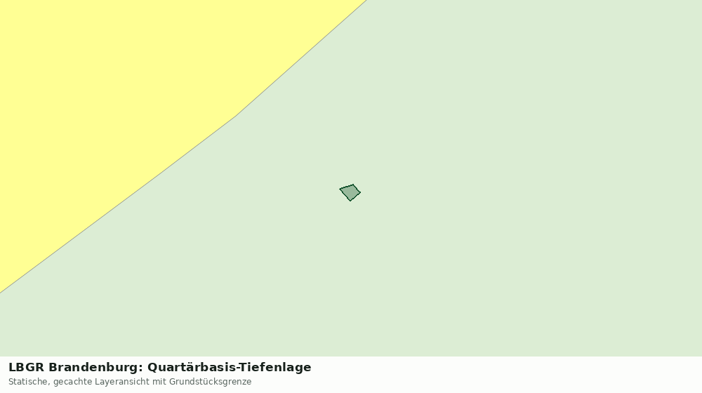 Statische Kartenansicht: LBGR Brandenburg: Quartärbasis-Tiefenlage