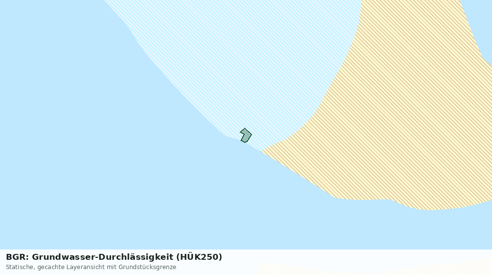 Statische Kartenansicht: BGR: Grundwasser-Durchlässigkeit (HÜK250)
