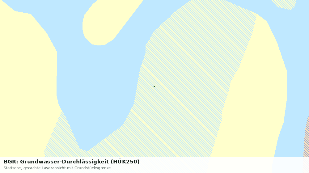 Statische Kartenansicht: BGR: Grundwasser-Durchlässigkeit (HÜK250)