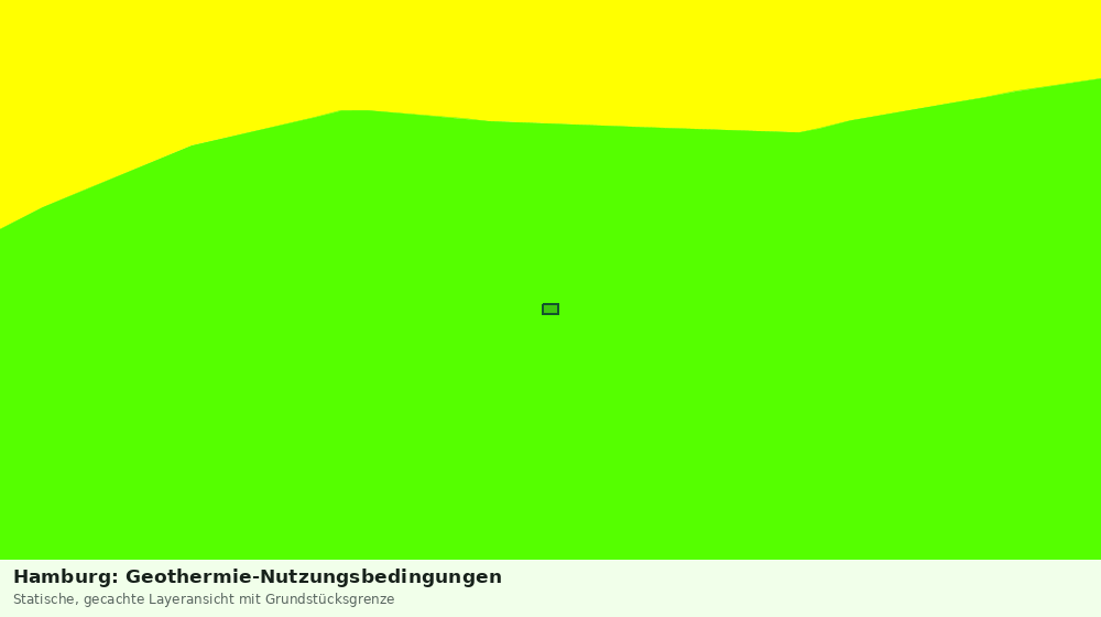 Statische Kartenansicht: Hamburg: Geothermie-Nutzungsbedingungen