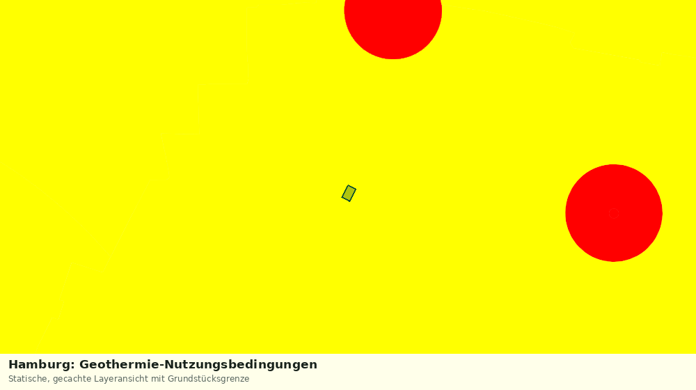 Statische Kartenansicht: Hamburg: Geothermie-Nutzungsbedingungen