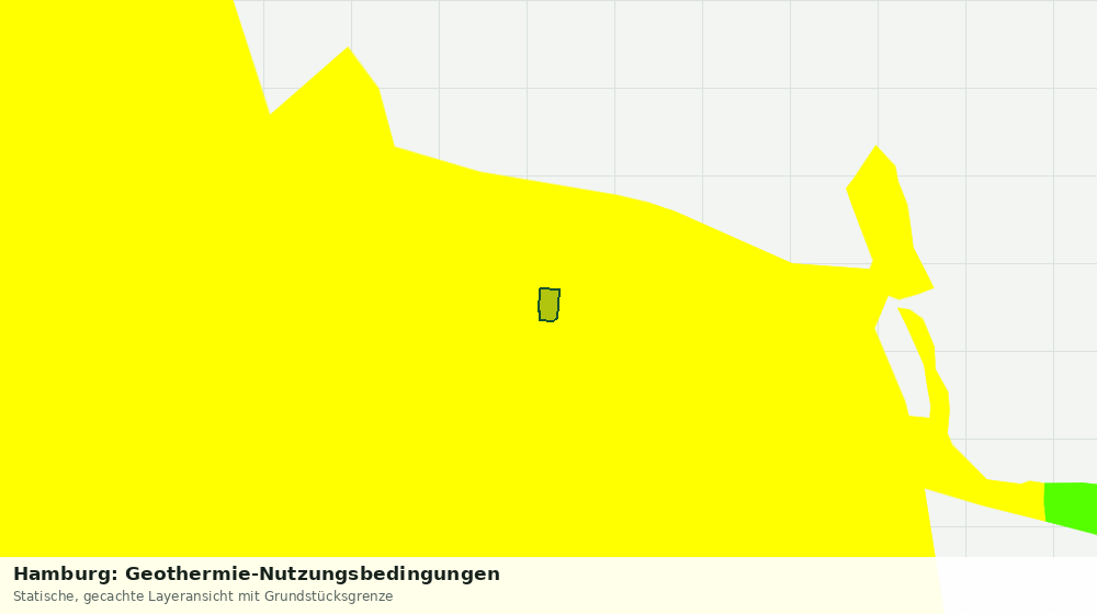 Statische Kartenansicht: Hamburg: Geothermie-Nutzungsbedingungen