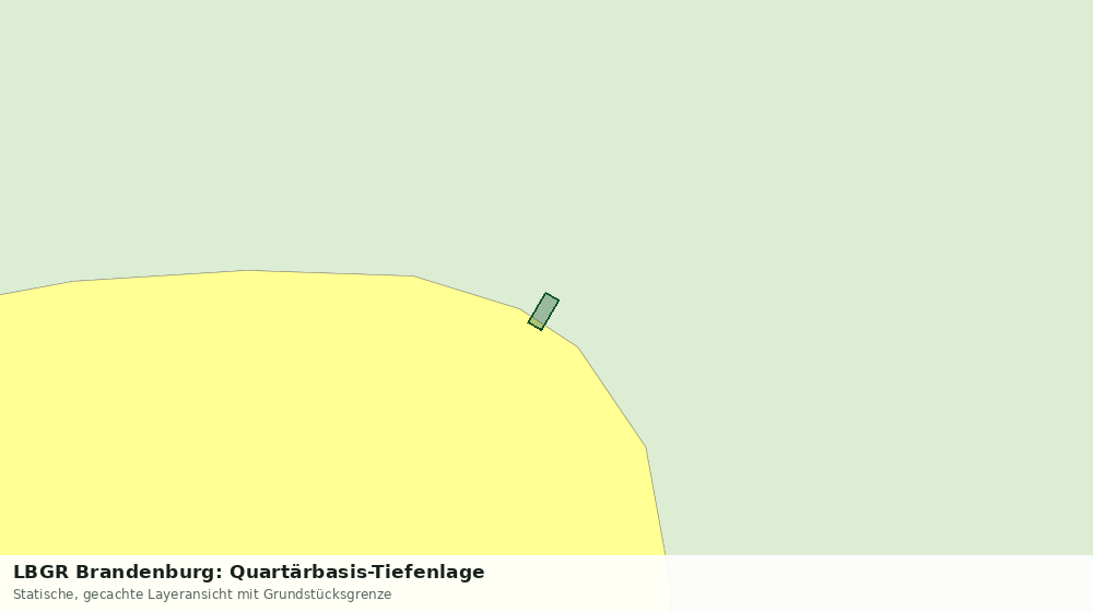 Statische Kartenansicht: LBGR Brandenburg: Quartärbasis-Tiefenlage