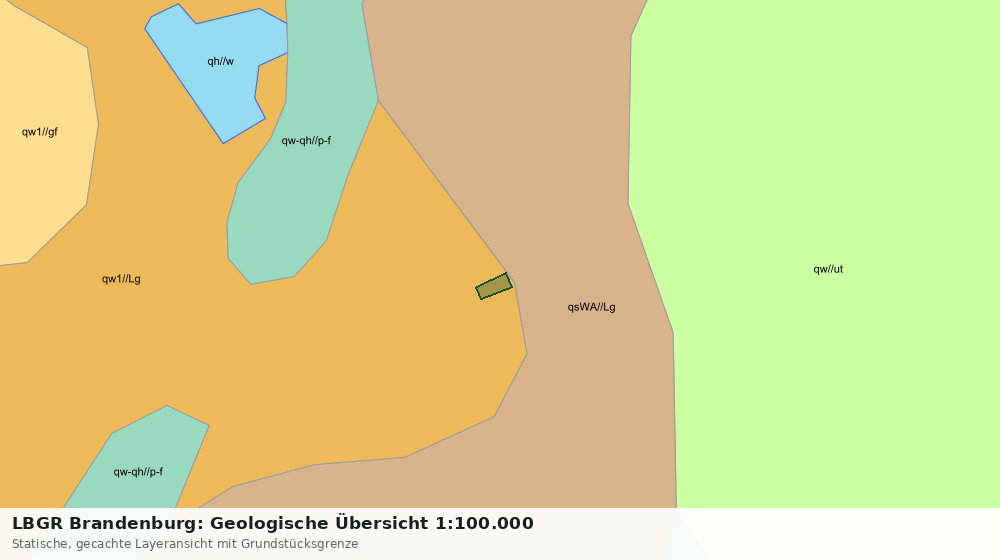 Statische Kartenansicht: LBGR Brandenburg: Geologische Übersicht 1:100.000