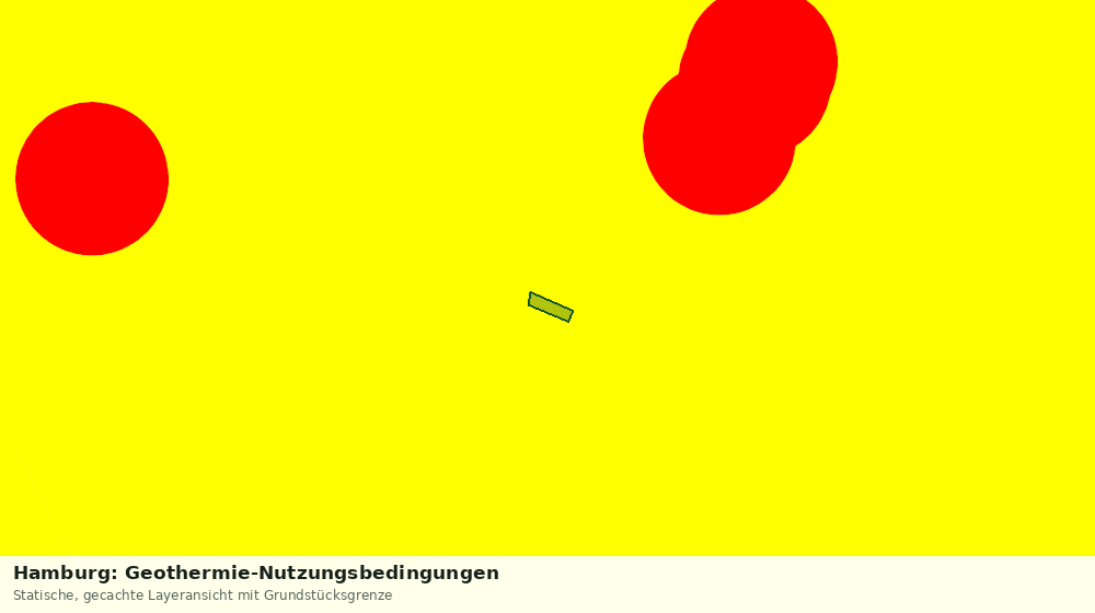 Statische Kartenansicht: Hamburg: Geothermie-Nutzungsbedingungen