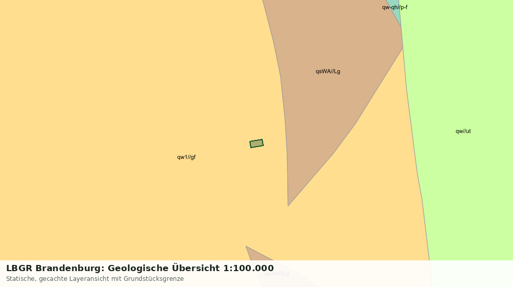 Statische Kartenansicht: LBGR Brandenburg: Geologische Übersicht 1:100.000