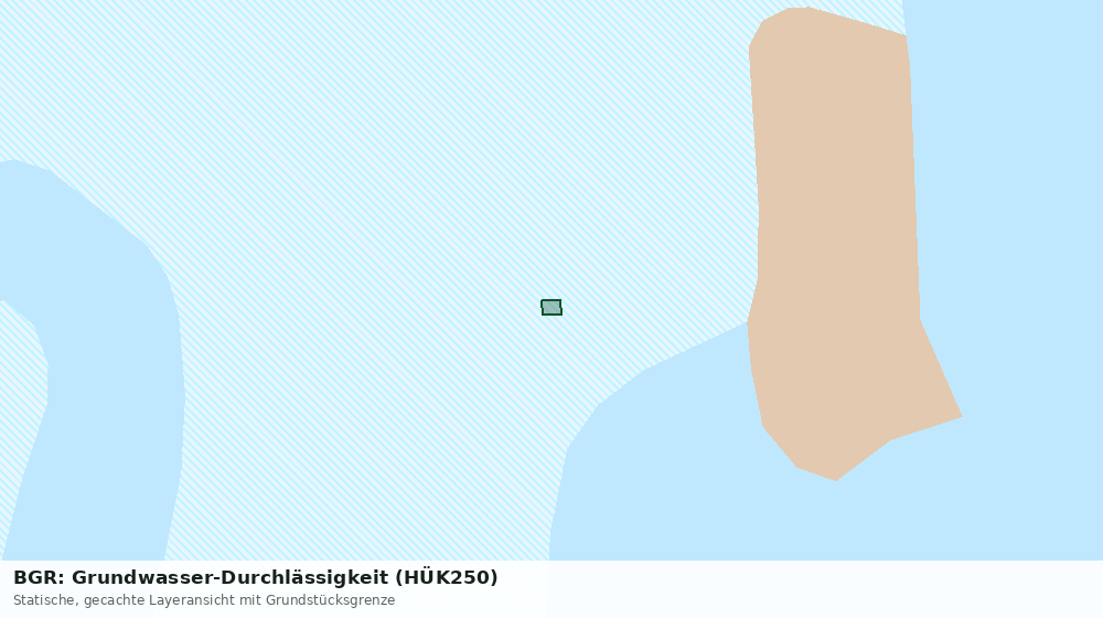 Statische Kartenansicht: BGR: Grundwasser-Durchlässigkeit (HÜK250)