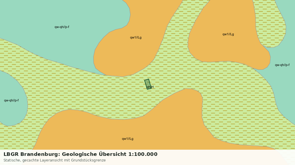 Statische Kartenansicht: LBGR Brandenburg: Geologische Übersicht 1:100.000