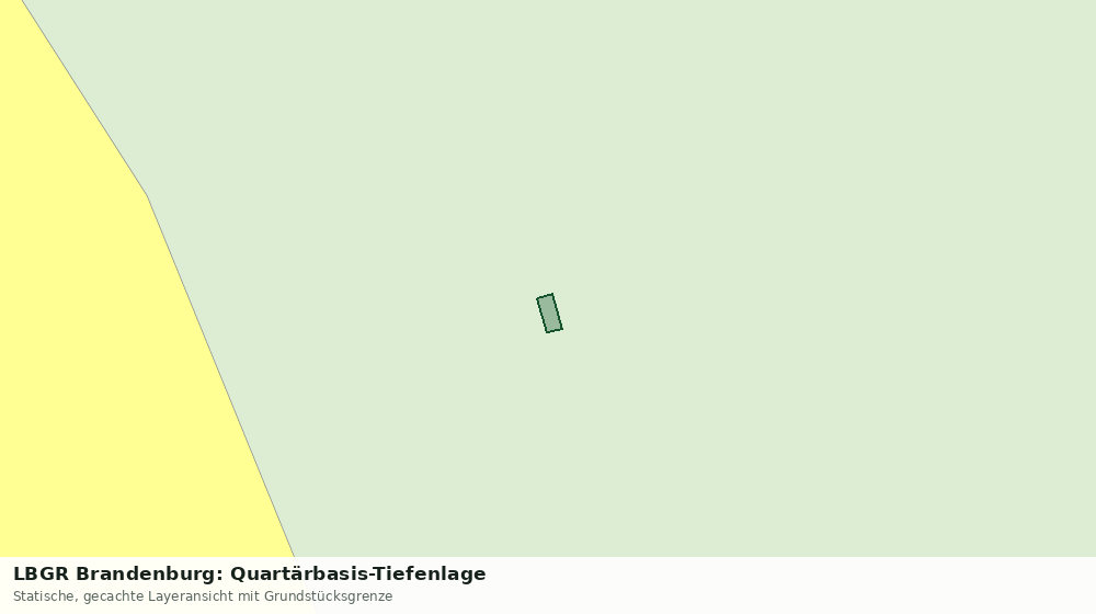 Statische Kartenansicht: LBGR Brandenburg: Quartärbasis-Tiefenlage