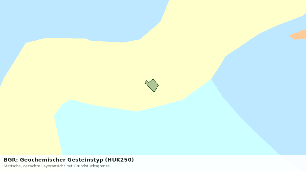 Statische Kartenansicht: BGR: Geochemischer Gesteinstyp (HÜK250)