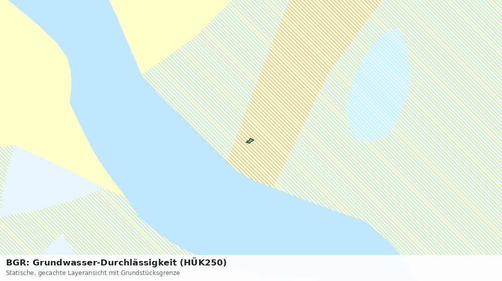 Statische Kartenansicht: BGR: Grundwasser-Durchlässigkeit (HÜK250)