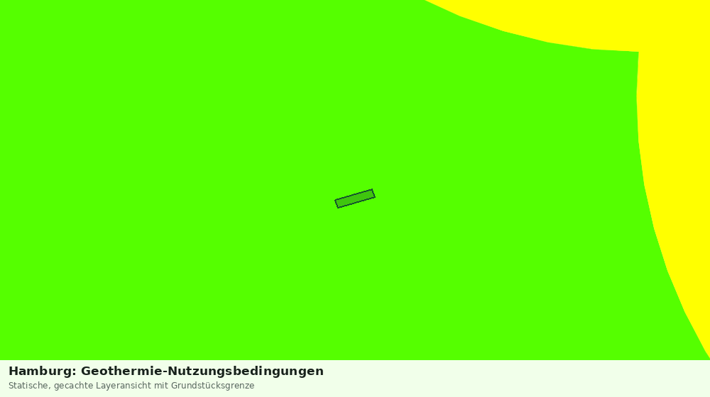 Statische Kartenansicht: Hamburg: Geothermie-Nutzungsbedingungen