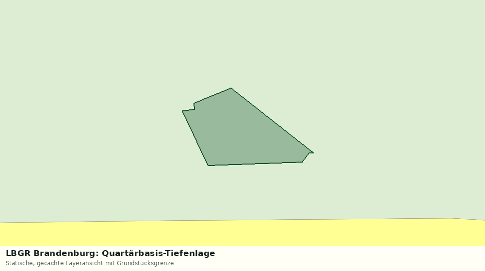 Statische Kartenansicht: LBGR Brandenburg: Quartärbasis-Tiefenlage