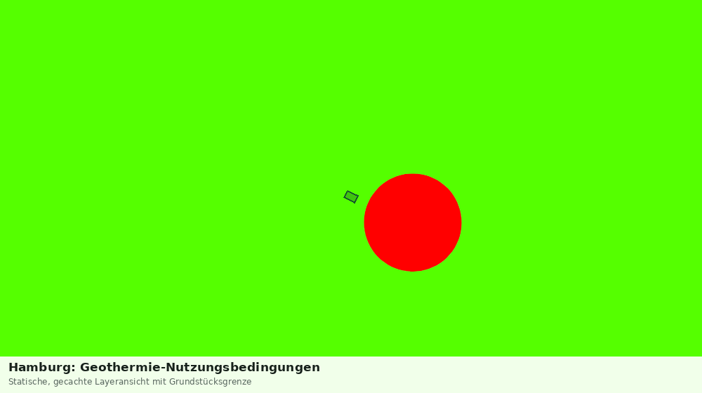 Statische Kartenansicht: Hamburg: Geothermie-Nutzungsbedingungen
