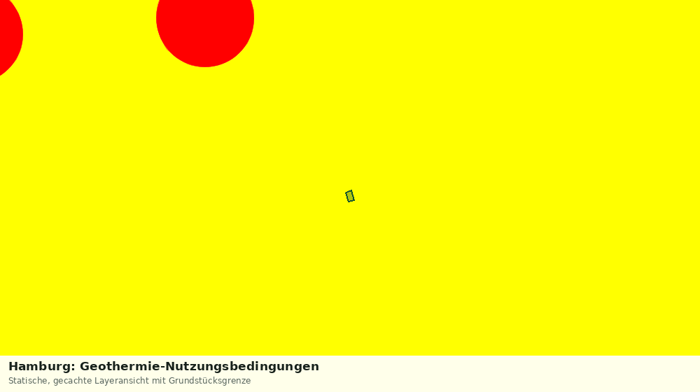Statische Kartenansicht: Hamburg: Geothermie-Nutzungsbedingungen