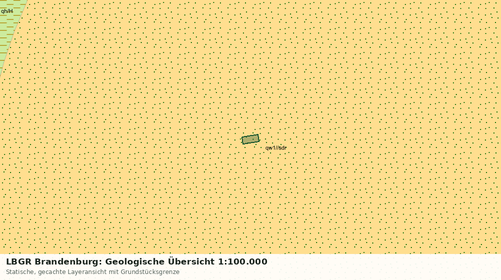 Statische Kartenansicht: LBGR Brandenburg: Geologische Übersicht 1:100.000