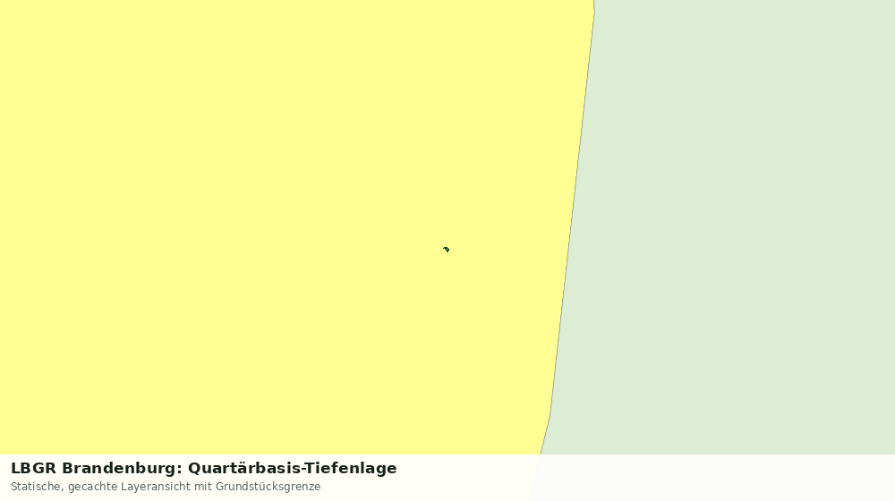 Statische Kartenansicht: LBGR Brandenburg: Quartärbasis-Tiefenlage