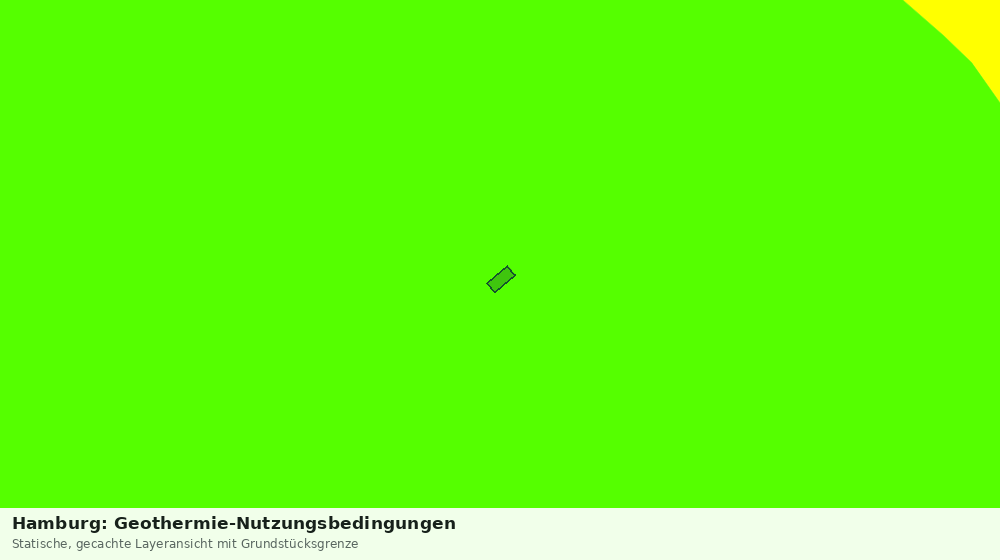 Statische Kartenansicht: Hamburg: Geothermie-Nutzungsbedingungen