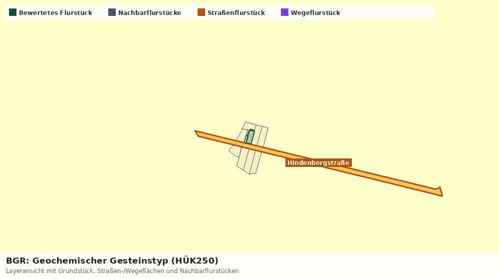 Statische Kartenansicht: BGR: Geochemischer Gesteinstyp (HÜK250)