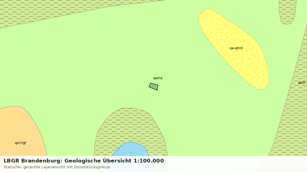 Statische Kartenansicht: LBGR Brandenburg: Geologische Übersicht 1:100.000