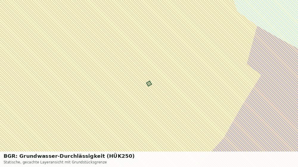 Statische Kartenansicht: BGR: Grundwasser-Durchlässigkeit (HÜK250)
