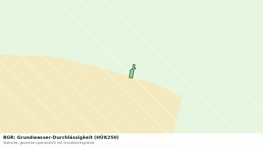 Statische Kartenansicht: BGR: Grundwasser-Durchlässigkeit (HÜK250)