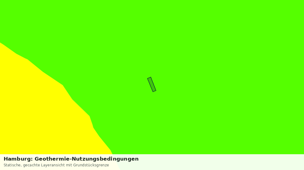 Statische Kartenansicht: Hamburg: Geothermie-Nutzungsbedingungen