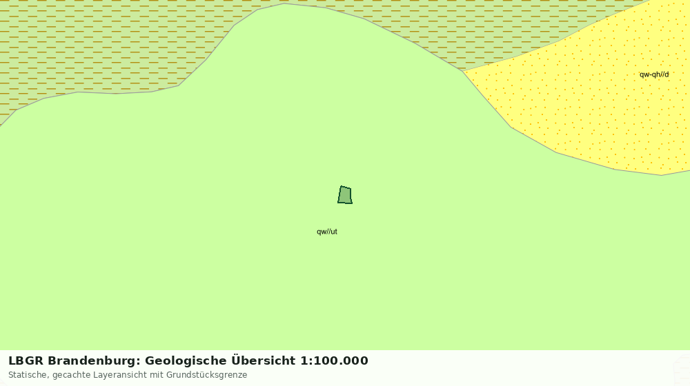 Statische Kartenansicht: LBGR Brandenburg: Geologische Übersicht 1:100.000