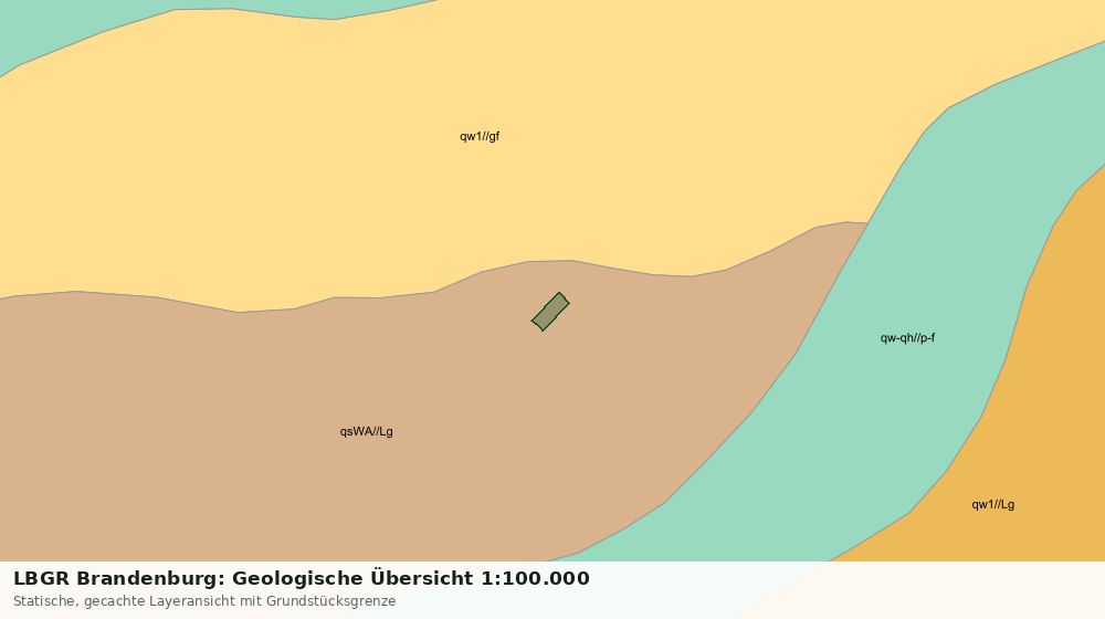 Statische Kartenansicht: LBGR Brandenburg: Geologische Übersicht 1:100.000